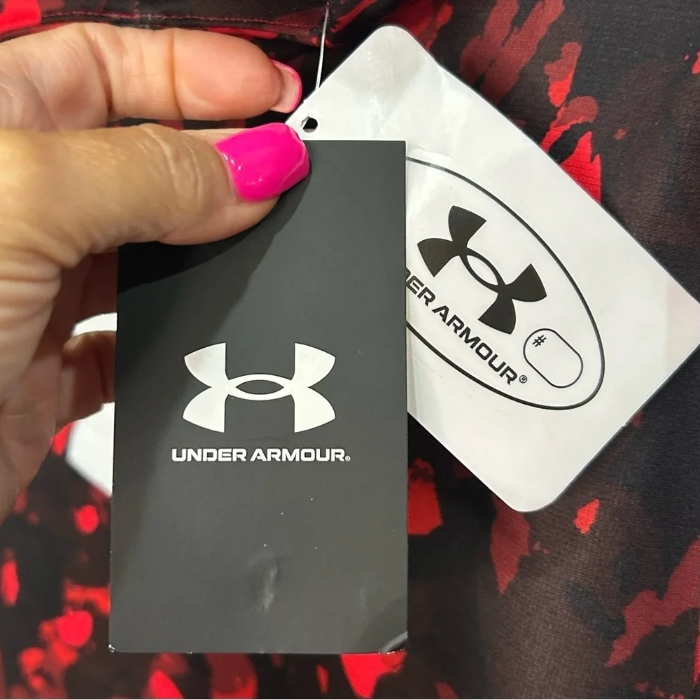 Under Armour Red and White Camo Hoodie NWT
